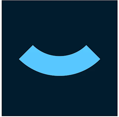 Presse Icon blau auf dunkelblauem Hintergrund (.jpg)