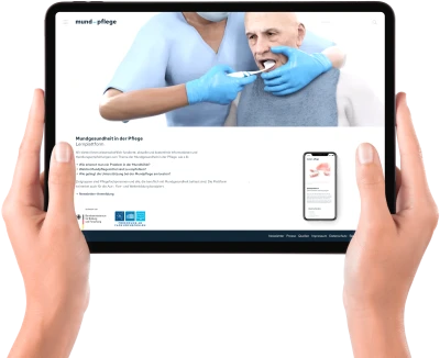 Presse iPad-Mockup "Startseite" mit transparentem Hintergrund (.png)