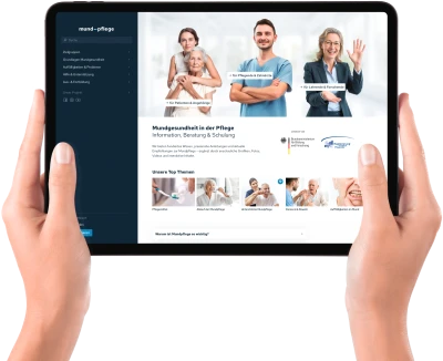 Presse iPad-Mockup "Startseite" mit transparentem Hintergrund (.png)