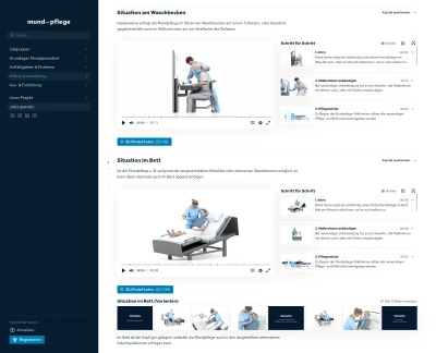 Presse Unterstützte Mundpflege: Situationen am Waschbecken und im Bett